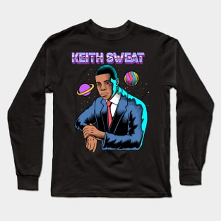 Keith Sweat - 90's Space Design Long Sleeve T-Shirt